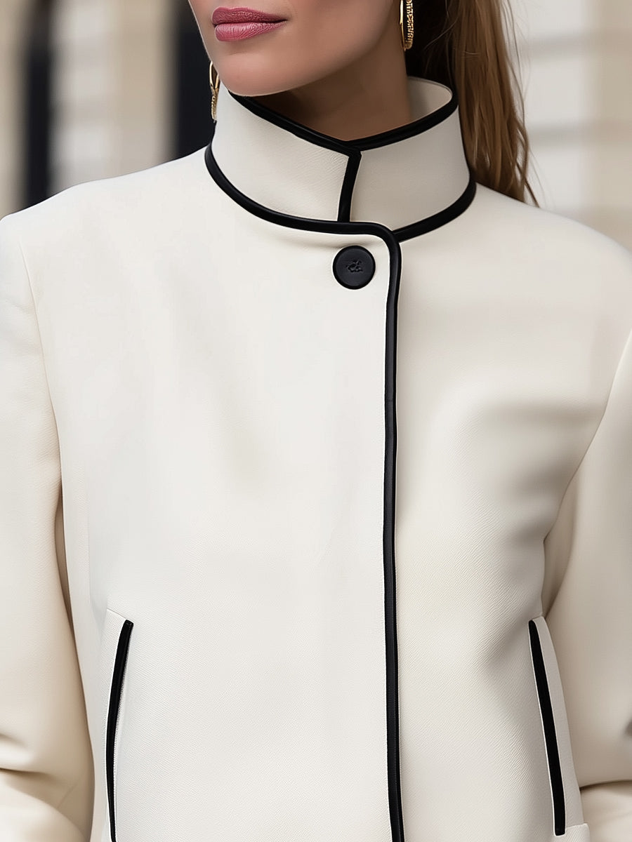 Elena | High Neck Jacket - Alden & Archer