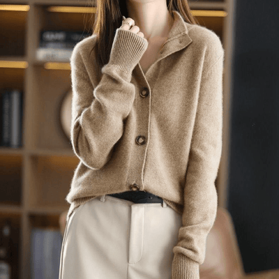 Sophie | Women's Knit Sweater with Button Placket