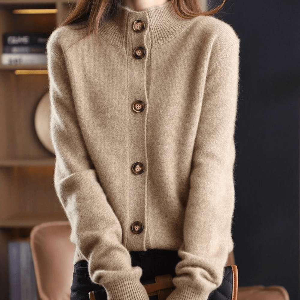 Sophie | Women's Knit Sweater with Button Placket