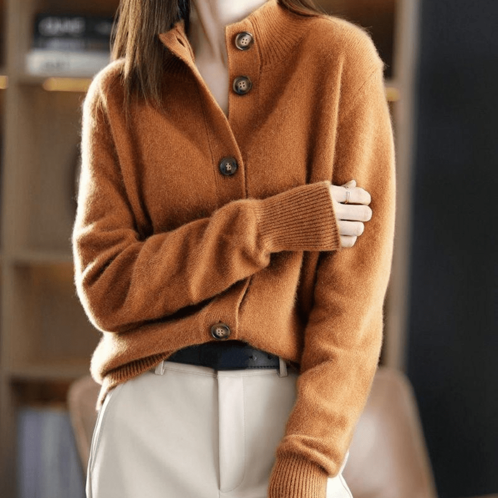 Sophie | Women's Knit Sweater with Button Placket