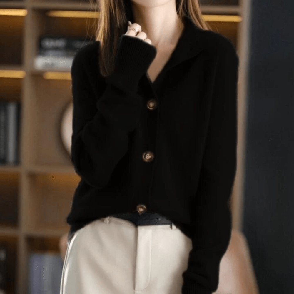Sophie | Women's Knit Sweater with Button Placket