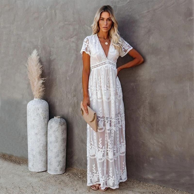 Aniek™ - Maxi Lace Ibiza Dress