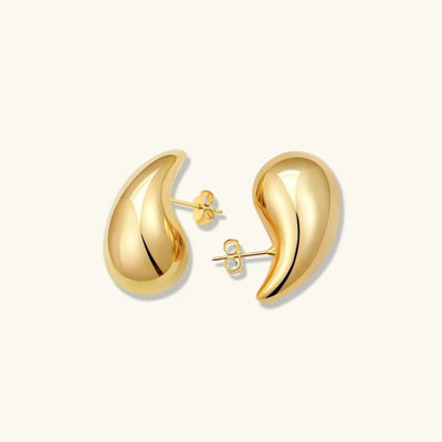 Sandra Teardrop Earrings (gold finish)