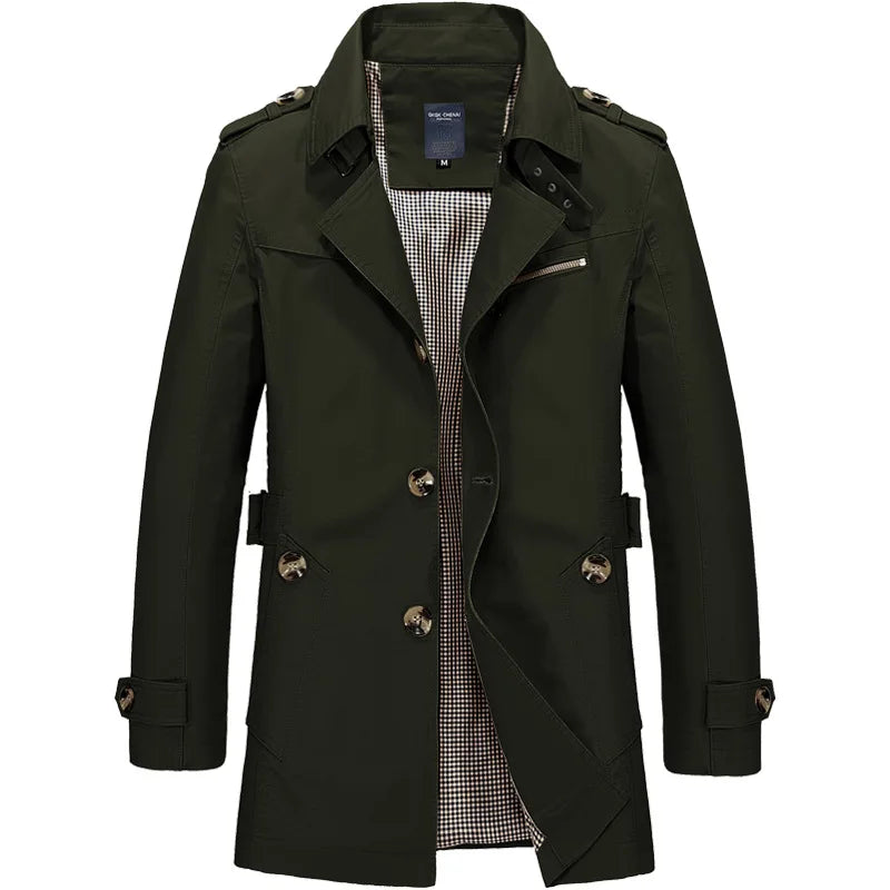 Men's Business Casual Trenchcoat