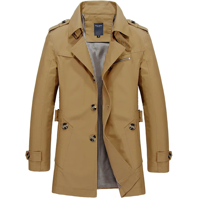Men's Business Casual Trenchcoat