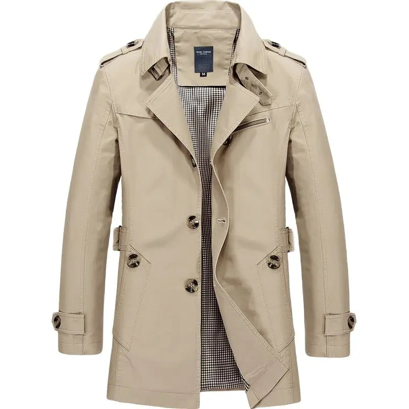 Men's Business Casual Trenchcoat