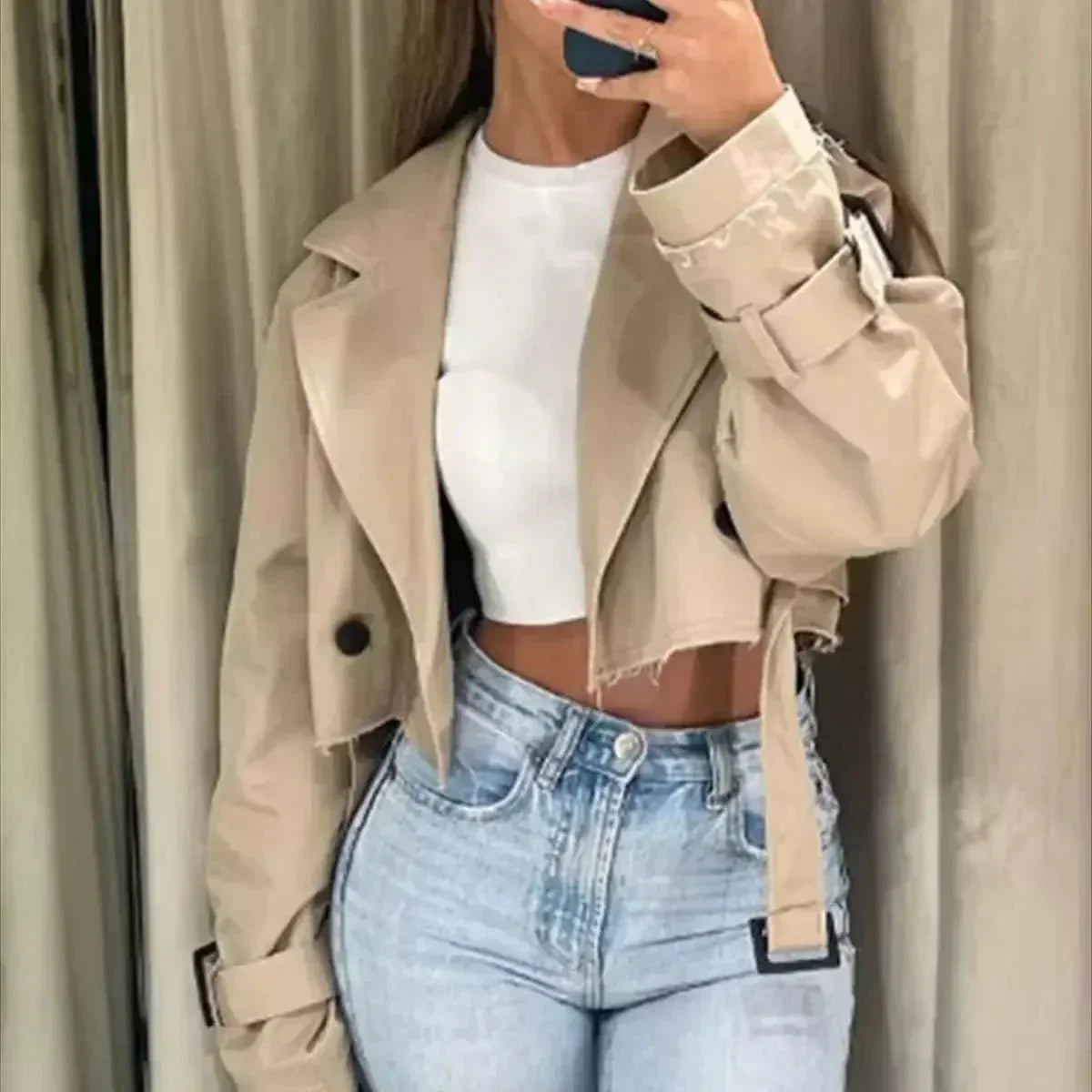 Emily | Women's Stylish Short Trench Coat