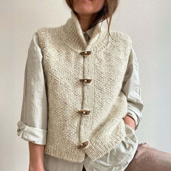 Penelope | Women's Winter Stand Collar Cardigan