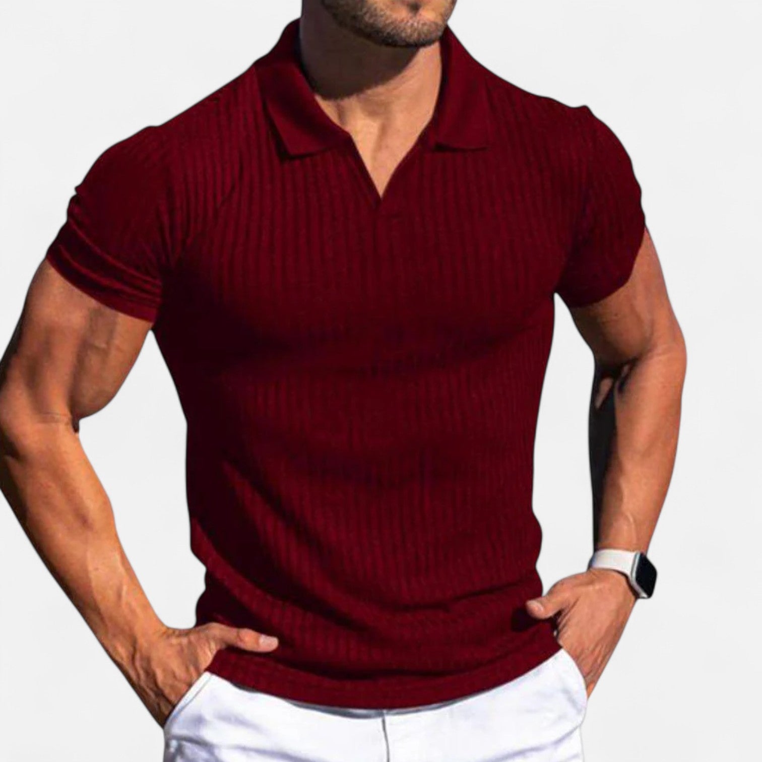 Men’s Muscle Fit Polo Shirt – Sculpted Elegance, Everyday Performance