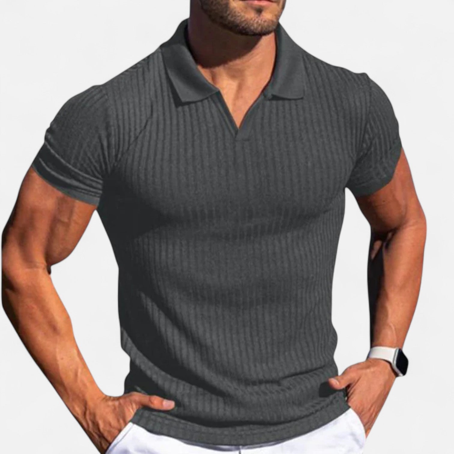 Men’s Muscle Fit Polo Shirt – Sculpted Elegance, Everyday Performance