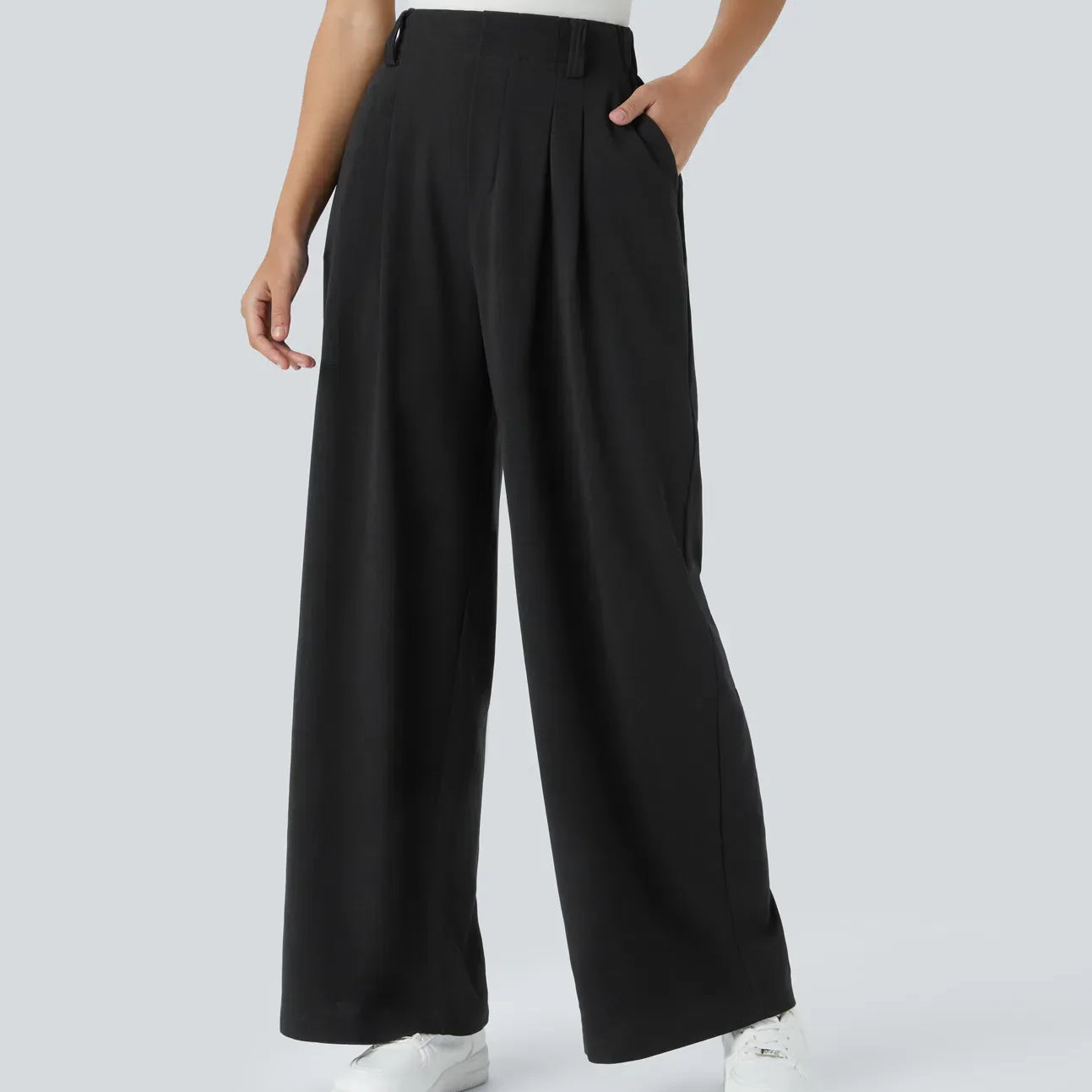 ALDEN™ - Elegant Elasticated High-Waisted Trousers