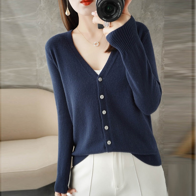 Olivia | Women's Casual V-Neck Knit Cardigan
