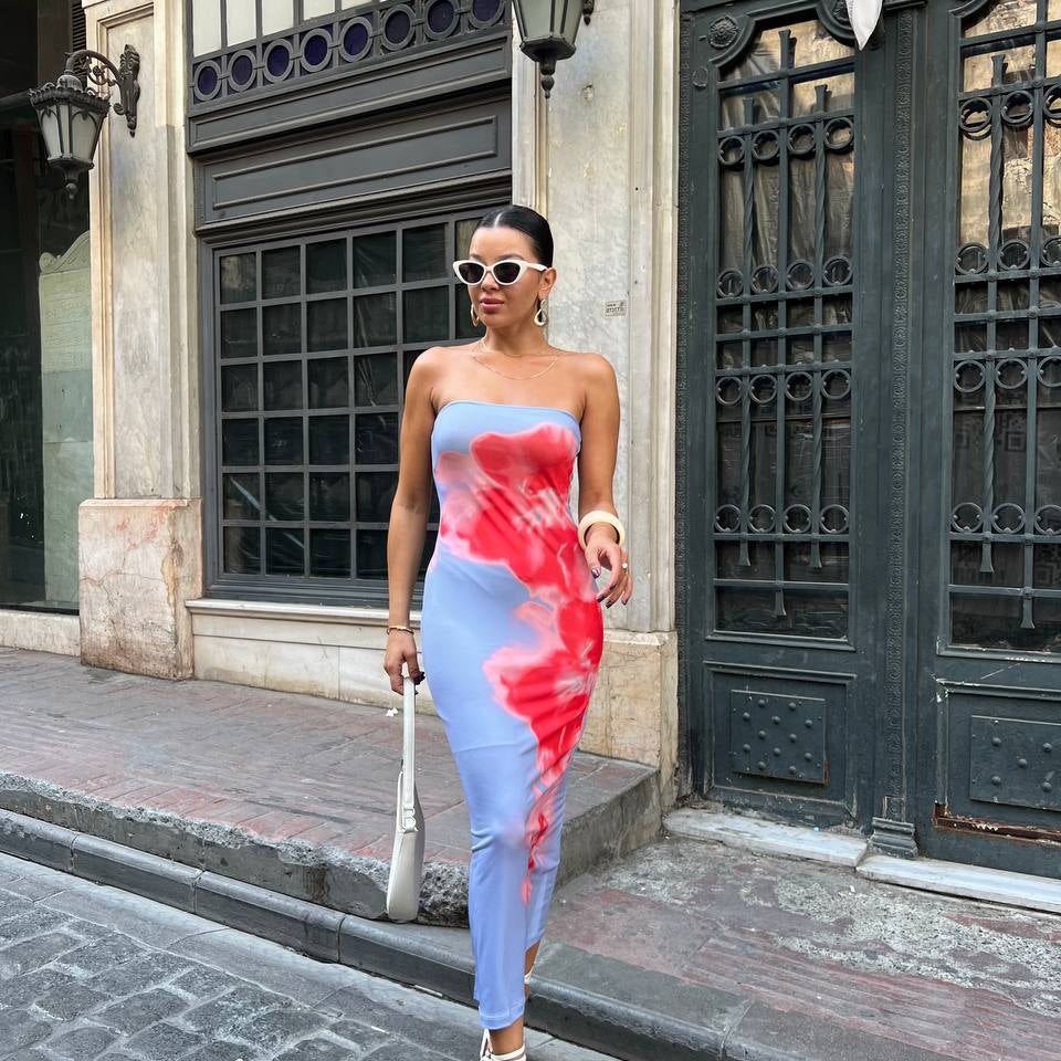 Flower Bandeau Dress