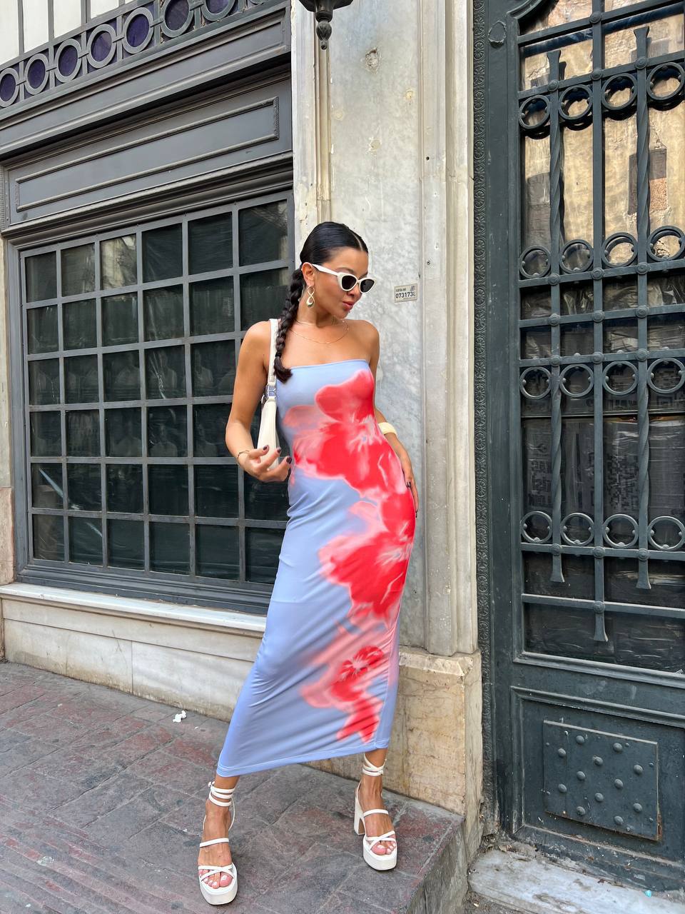 Flower Bandeau Dress