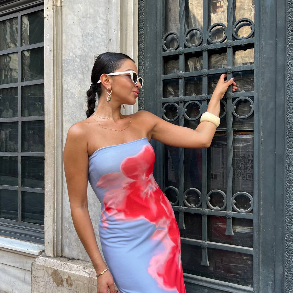 Flower Bandeau Dress