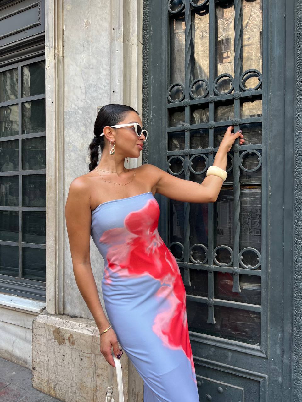 Flower Bandeau Dress