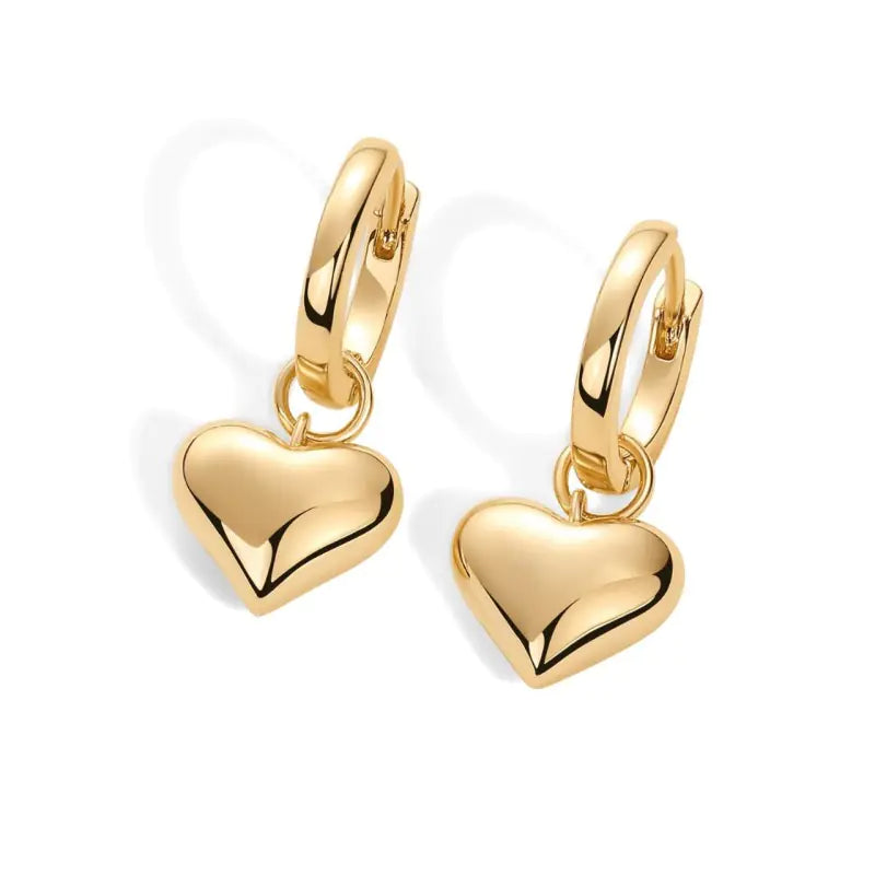 Love Pendant Earrings (gold finish)