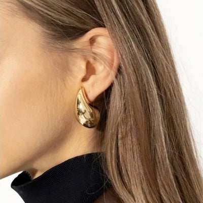 Sandra Teardrop Earrings (gold finish)