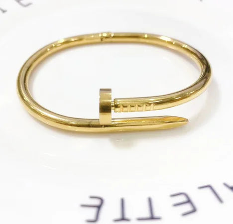 Gold Nail Bracelet (titanium steel)