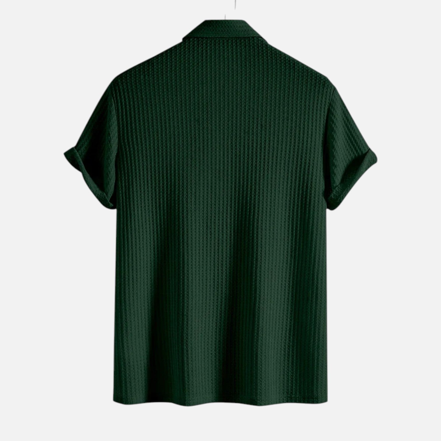 Men’s Waffle Knit Polo Shirt – Elevated Texture, Supreme Flexibility