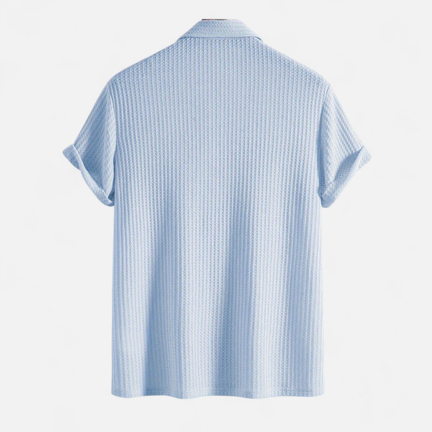 Men’s Waffle Knit Polo Shirt – Elevated Texture, Supreme Flexibility