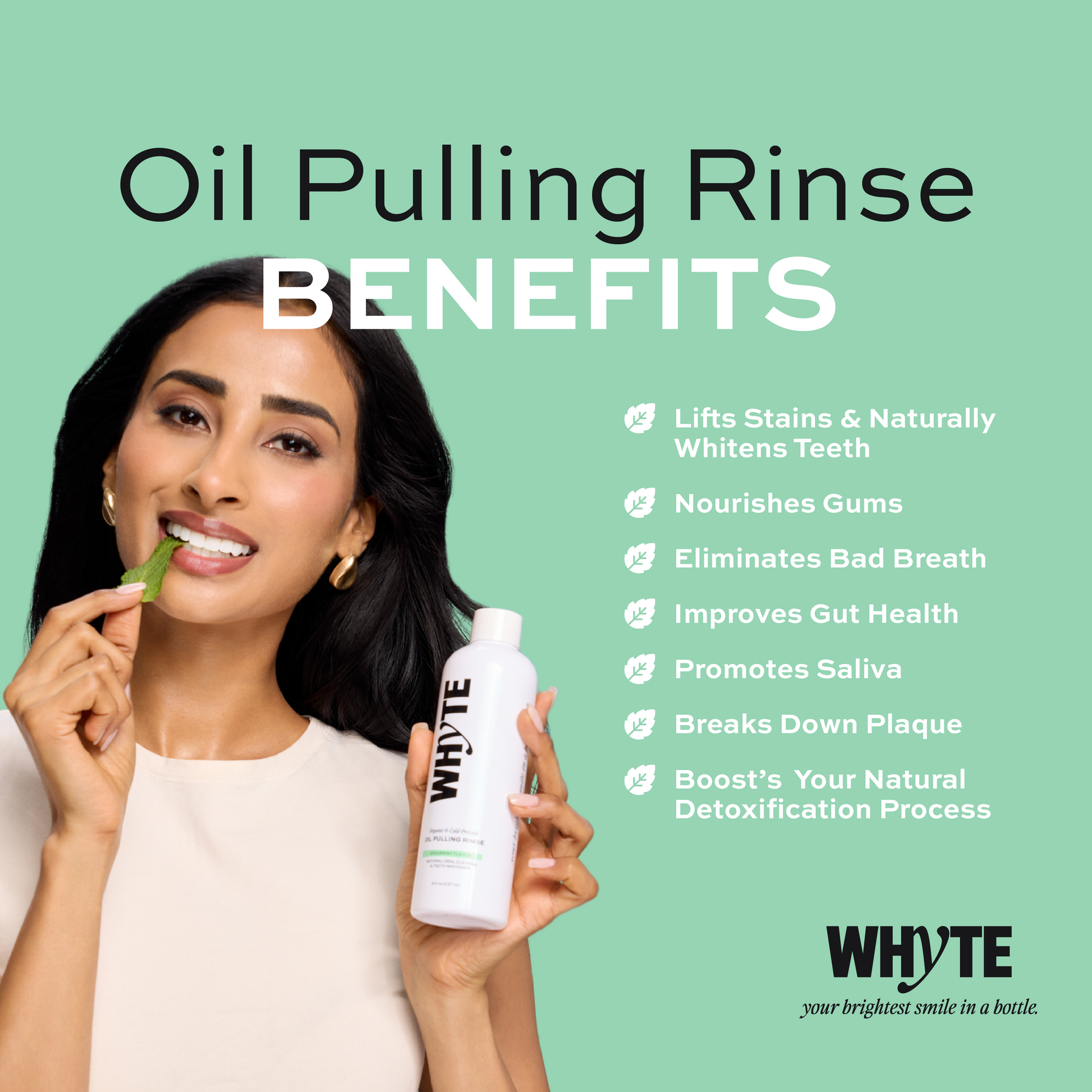 Spearmint Oil Pulling Rinse