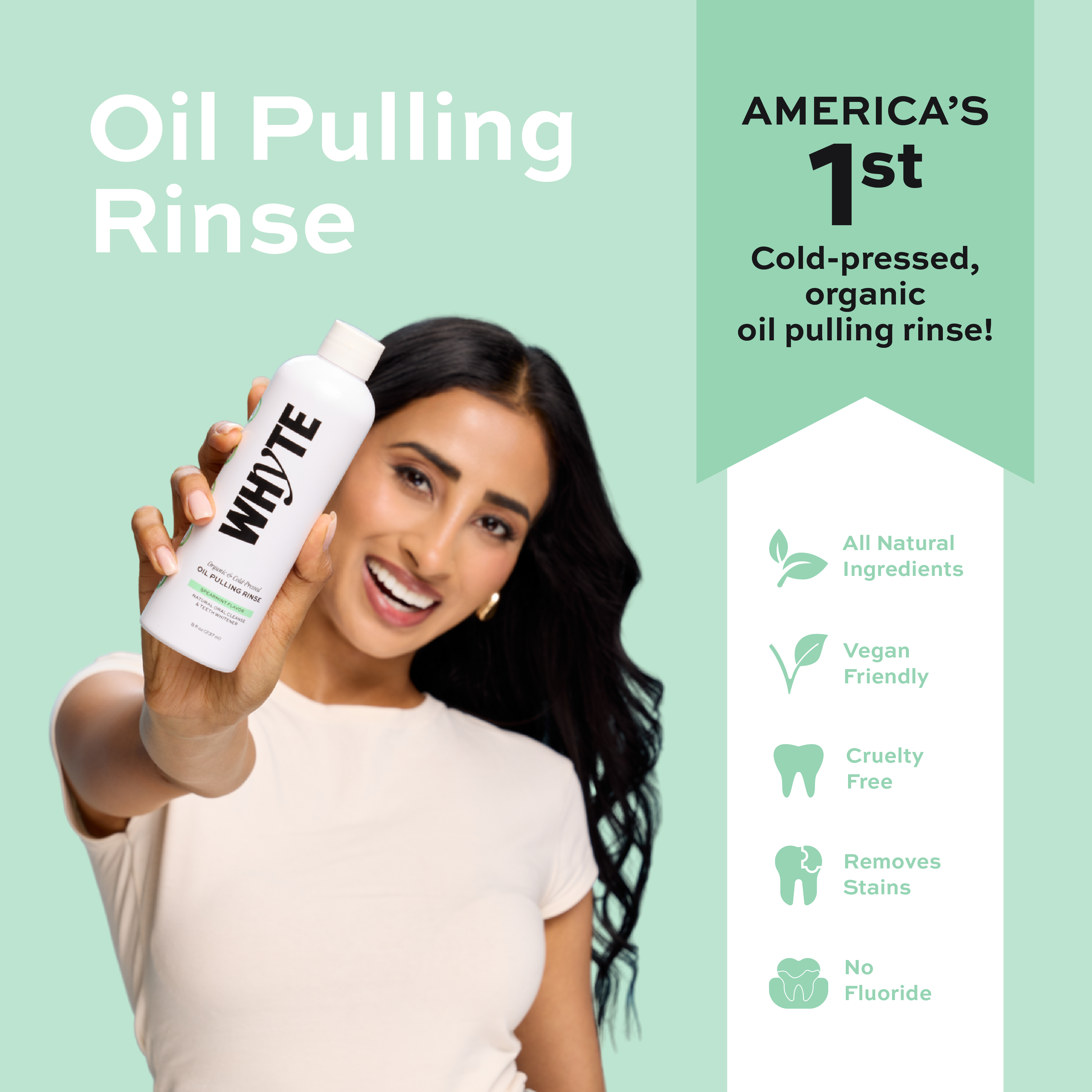 Spearmint Oil Pulling Rinse
