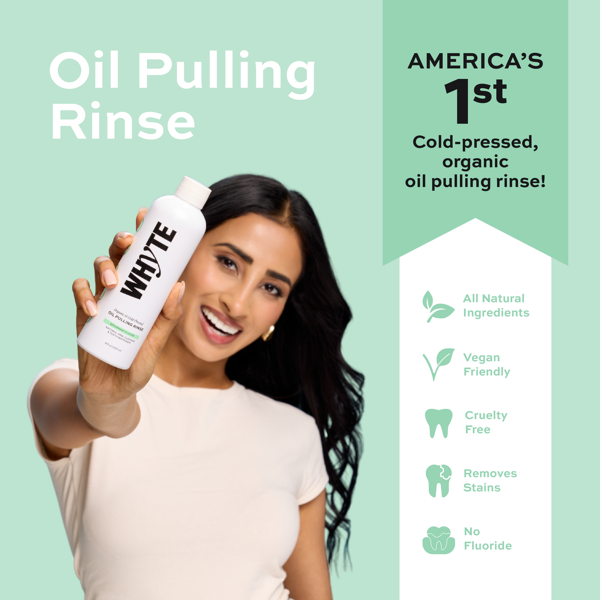 Spearmint Oil Pulling Rinse