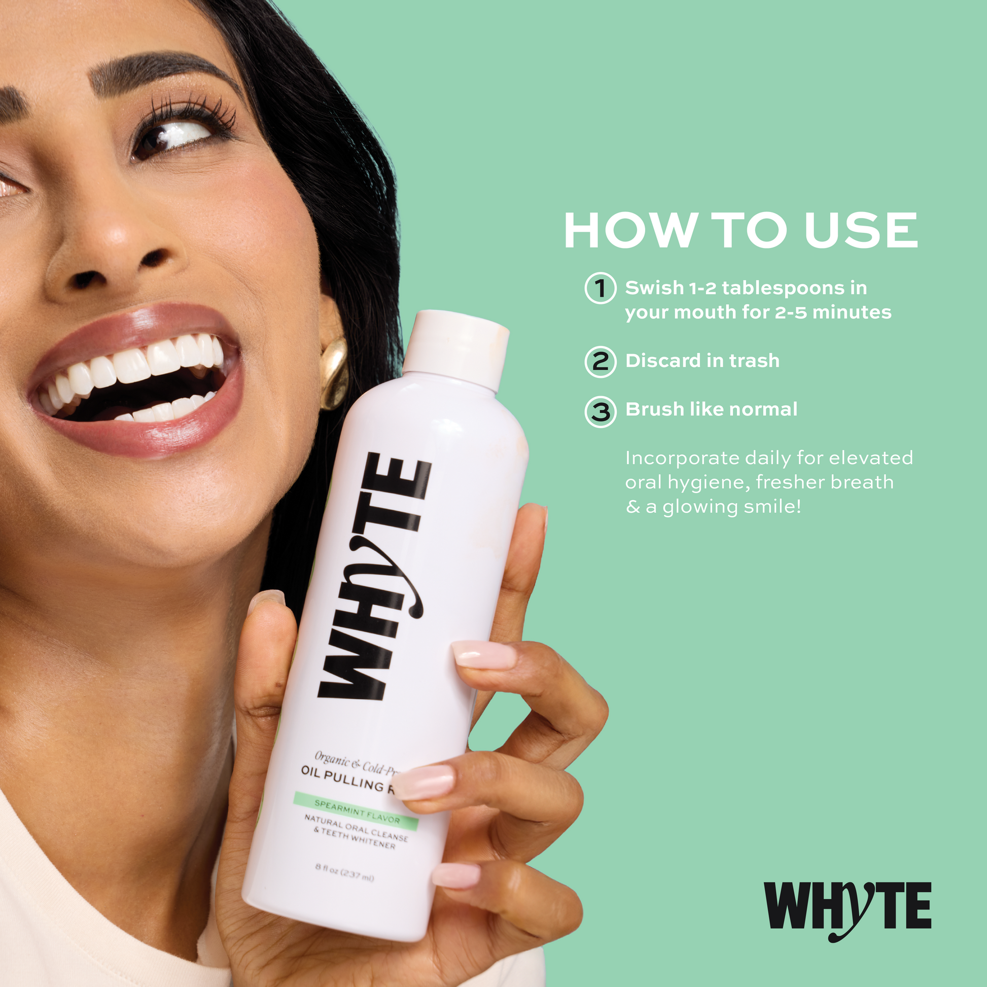 Spearmint Oil Pulling Rinse