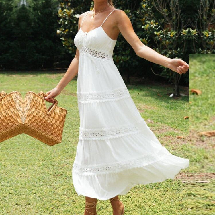Sophie™ - White Maxi Beach Dress