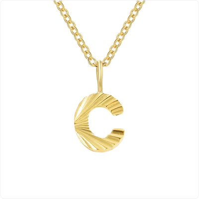 Alphabet Pendant Necklace (stainless steel)